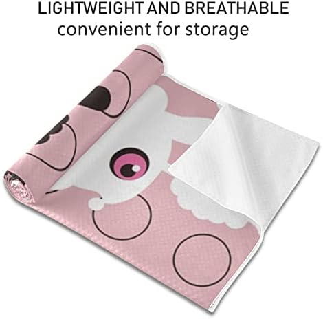 Aunhenstern Yoga Blanket Senior-Poodle-Cute-Rink Yoga Towel Yoga Mat Toalha