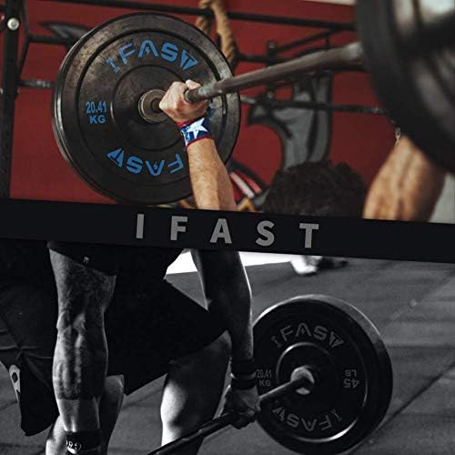 Placas olímpicas de peso do IFAST Conjunto de placas de para -choque de 370 lb, placas de treinamento de força