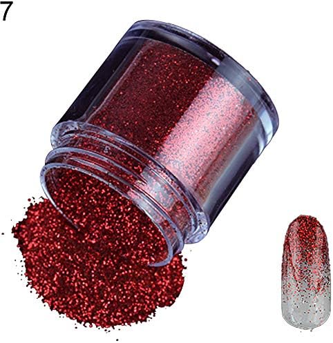 Maserfaliw unhas em pó, 10g Glitter Powder Diy Unh Nail Art Manicure Dicas de pigmento decoração