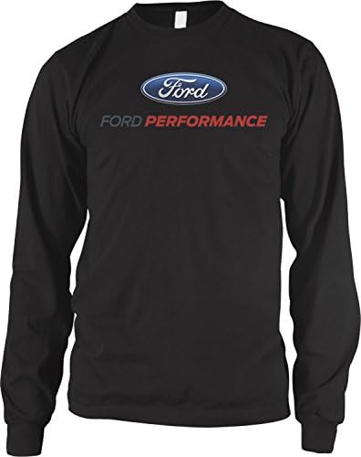 Logotipo Ford de Performance Ford masculino da Amdesco, camisa de manga longa oficialmente licenciada