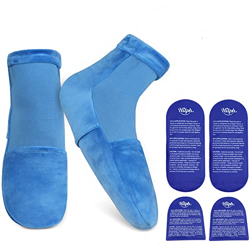 Meias de terapia a frio Hilph para alívio da dor dos pés, meias de resfriamento de pacote de gelo