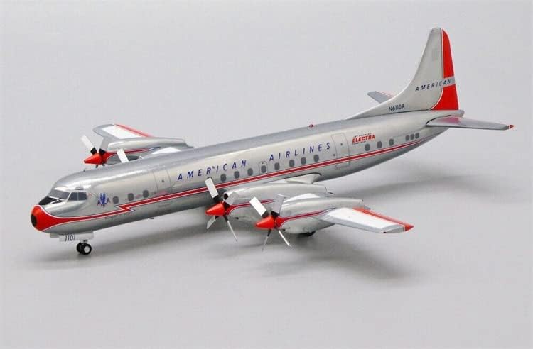 JC Wings for American Airlines Lockheed L-188A Electra N6110A com Stand Limited Edition 1/200 Diecast Aircraft