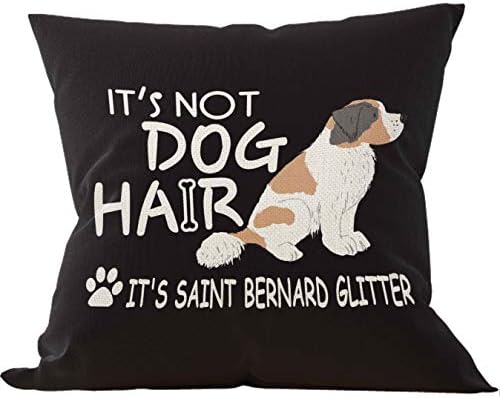 Não é cabelos para cachorro é santa bernard glitter arrop capa, presentes para amantes de cães, presentes