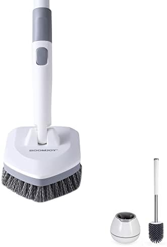 Brush de limpeza de chuveiro e escova de vaso sanitário, kit de limpeza de banheiro e banheiro,