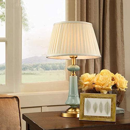 Lâmpada de mesa WSSBK, lâmpada de mesa de arte em casa moderna, abajur de linho adequado para sala de estar
