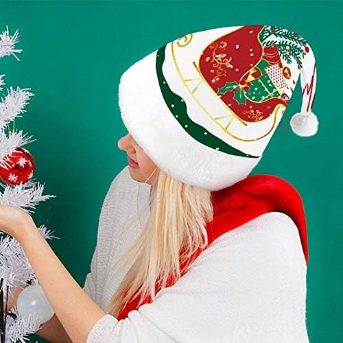 Chapéu de Papai Noel de Natal, Feliz Natal de Natal Chapéu de Férias para Adultos, Unisex Comfort Chapéus de