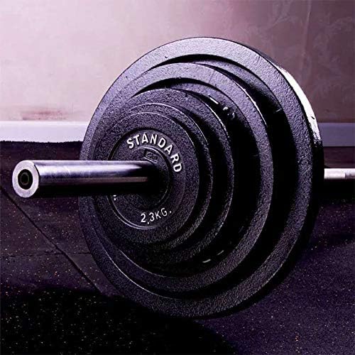 Placa de peso olímpica de barra, 1 par de puro disco de ferro, pesos de barra de levantamento de peso, treinamento