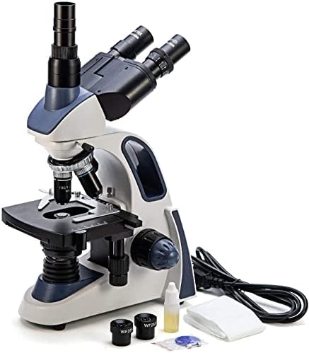 Microscópio de composto trinocular rápido SW380T, ampliação 40x-2500x, cabeça de SiedENTOPF, estágio