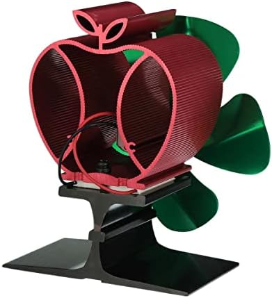 Gayouny Mini 5-Blades Power Foot Fan Fan Wood Log Burner Fan silencioso fã ecológico em casa eficiente distribuição