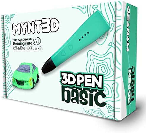 Mynt3d Basic 3D Pen [novo para 2020] 1,75 mm ABS e PLA Pen 3D compatível com caneta de impressão