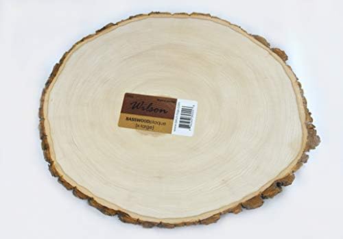 Wilson 6 -9 Basswood Round/Oval, 5/8 de grossa de madeira para decoração natural, DIY Crafts