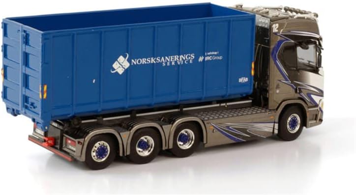 Para WSI para Scania R Highline CR20H 8X4 Sistema de levantamento de caminhão rígido + contêiner de gancho 40m3