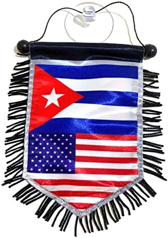 Bandeiras cubanas para carros cuba acessories mini decalques de adesivos de banner pendurados pequenos acessórios
