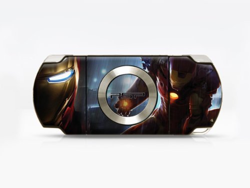 Iron Man PSP adesivo de pele de cor dupla, PSP 2000