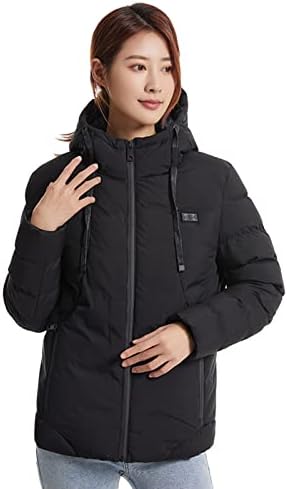 11 zonas femininas com capuz jaqueta aquecida jaqueta lavável aquecimento de bolso aquecimento de 3 casaco