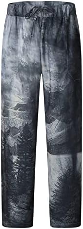 Miashui garoto 10 homens moda moda casual bolso renda up calça calças grandes homens calças em casa