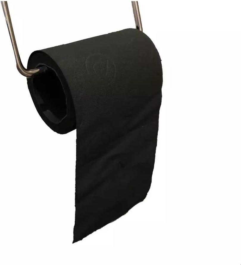 Papel higiênico preto de 2 lençolas
