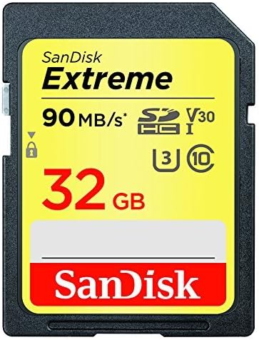 Sandisk Extreme 32 GB SD Speed ​​Class 10 UHS-1 U3 C10 4K 32G Cartões de memória SDHC para câmera
