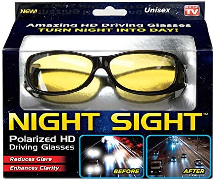 Ontel Night Sight | Visão noturna polarizada HD Drivando óculos de sol | Homens e mulheres, anti