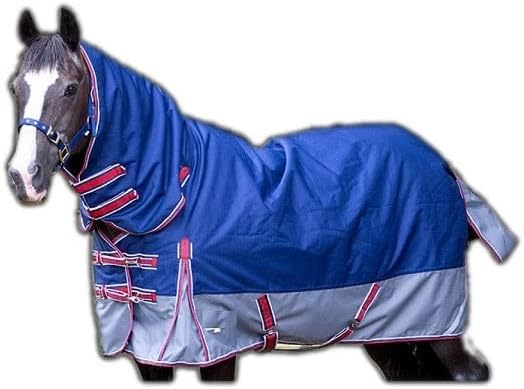 Cobertor de cavalo: manta leve/folhas de chuva com pescoço removível
