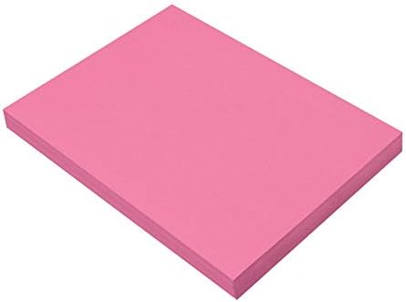 Prang Construction Paper, Pink Hot, 9 x 12, 100 folhas e Prang Construction Paper, Violet, 9 x 12, 100 folhas
