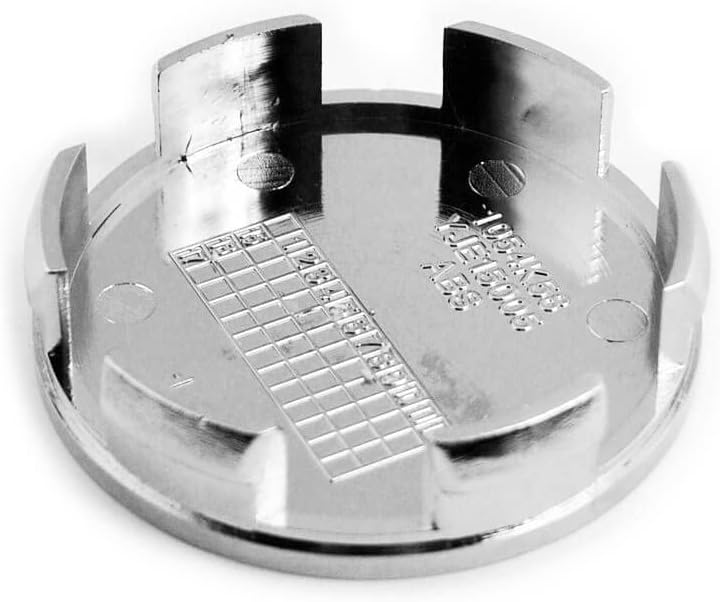 58 mm/ 57mm Chrome Silver ABS CENTRO CENTRO DE CENTROS DE 4 FOR 44732-S50-N900
