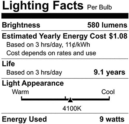 Satco S6708 Lâmpada fluorescente à base de pino, 9 watts, 580 lúmens, forma T4, base G23 ANSI, 82