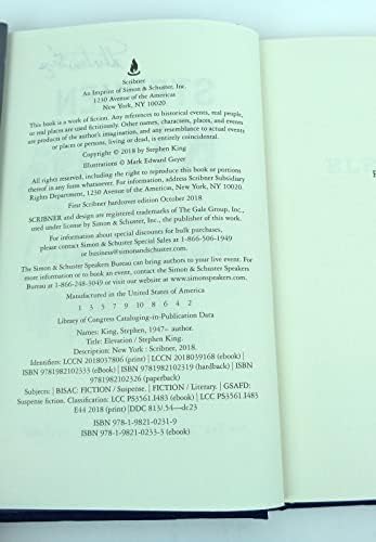 Stephen King assinou elevação do autógrafo 1ª edição/1ª Print Hardcover Book