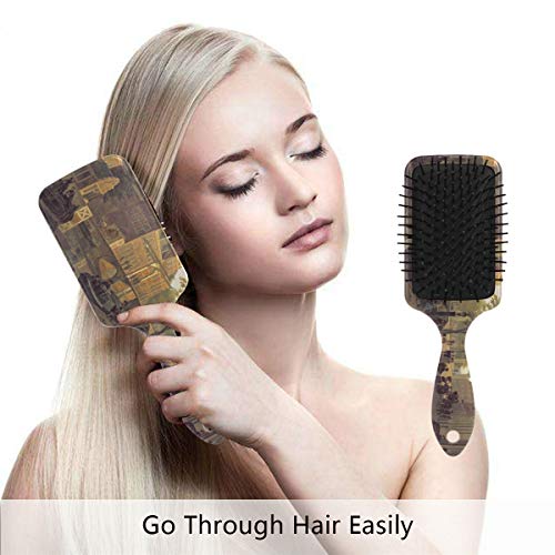 Escova de cabelo de almofada de ar, plástico colorido colorido no SPUI, boa massagem adequada e escova de