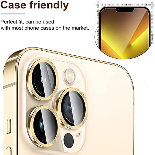 Protetor de tela OAKXCO para iPhone 13 Pro Max [6,7 polegadas] Exibir 2021 com 2 protetor de lente de câmeras de
