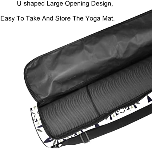Laiyuhua Yoga Mat Bag, Bolsa de ginástica de ioga com zíperes duplos para mulheres e homens - zíperes lisos, grande
