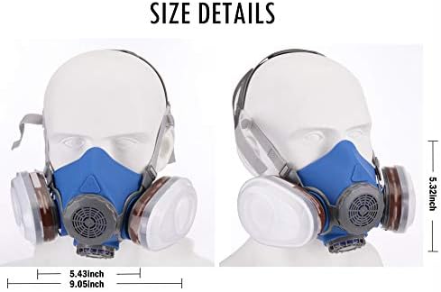 Syine Half Face Resortador Reutilizador Máscara de Gás Spray de tinta Máscara respiratória Respirador multiuso