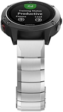 Rorffk Watch Band Strap for Garmin Fenix ​​7 7x 7s 6 6x Pro 5 5xplus 3HR Remessão rápida Relógio de aço inoxidável