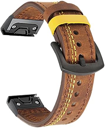 Ilazi para Garmin Fenix ​​5 5x mais 6 6x Pro 3 h Smart Watch Leather Band Straplet para Forerunner