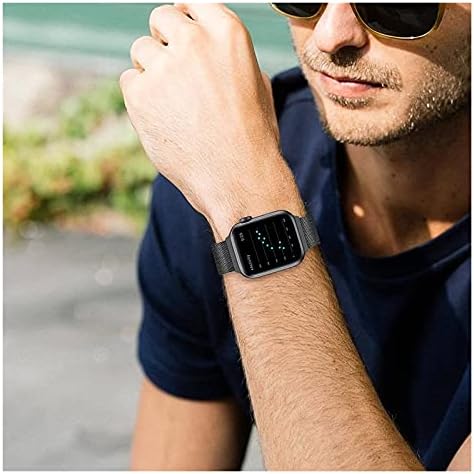 Maalya para Watch Band 44mm 40mm 38mm 42mm Acessórios Magnetic Loop Smartwatch Bracelete para I-Watch