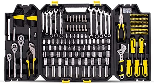 Conjunto de ferramentas mecânicas Azuno 303pcs, conjunto de kits de ferramentas para manutenção DIY, caixa de ferramentas