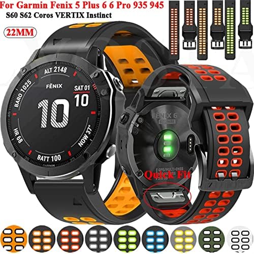 TTUCFA Smart Watch Band tiras para Garmin Fenix ​​7x, Fenix ​​6x, 3HR, Fenix ​​5x, Descent Mk2, Enduro,