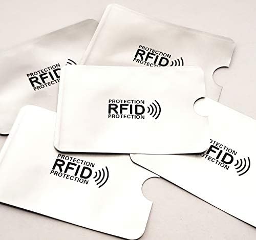 Mangas de cartão de crédito de bloqueio de RFID - bolso da carteira de proteção contra roubo