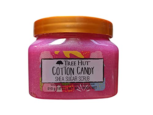 Tree Hut Cotton Candy Shea Sugar Scrub 18 oz! Formulado com açúcar real, manteiga de karité certificada