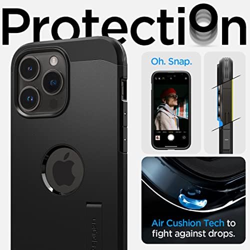 Spigen Armour Tough Compatível com MagSafe projetado para iPhone 14 Pro Max Case - Black