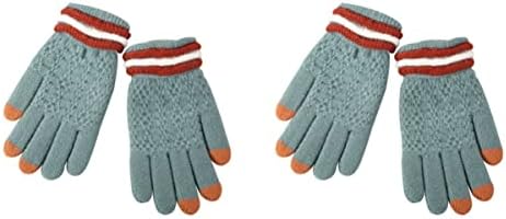 Soimiss 2pcs Running Women Finger Luvas Men Outdoor Crochet Luvas para tela sensível ao toque Cuff Guantes