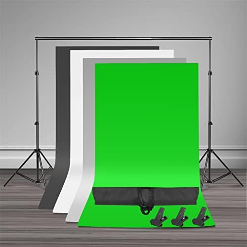 CXDTBH Photo Studio LED Softbox Umbrella Iluminação Kit Suporte de fundo Stand 4 Color Backdrop para