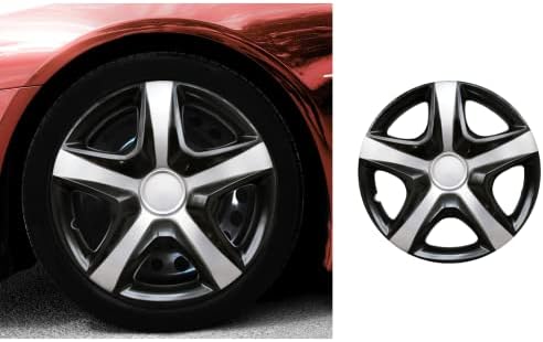 Snap de 16 polegadas no Hubcaps Compatível com Hyundai - Conjunto de 4 tampas de aros para rodas de 16