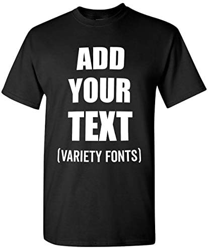 Camiseta personalizada Adicione seu texto camiseta personalizada para homens e mulheres tee de algodão