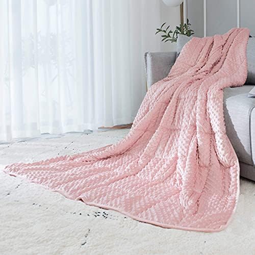 ALANSMA Reversível Cobertor pesado para toda a temporada, Veludo de luxo, um cobertor com peso de