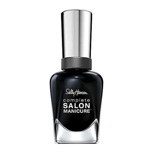 Sally Hansen - Completa cor de unhas de manicure para a lua e preto 016, coleção branca a preta