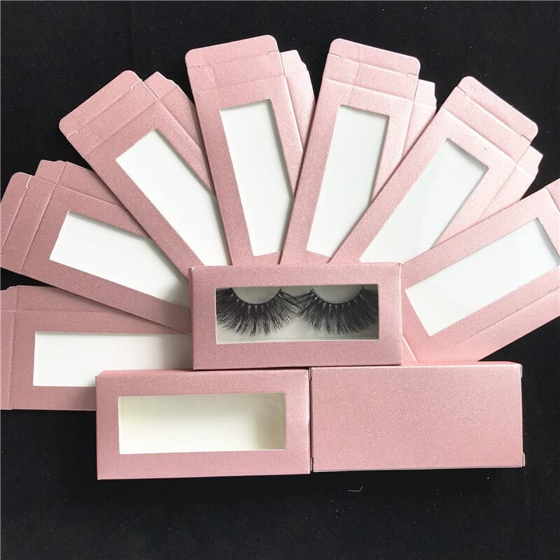 Caixa de embalagem de cílios falsos de papel 100pcs para caixas de lash de 25 mm Maquiagem de embalagem da