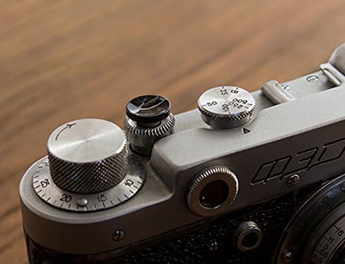 LXH 2 Pacote cravo de metal preto e câmera de superfície fulgada Botão de liberação macia do obturador