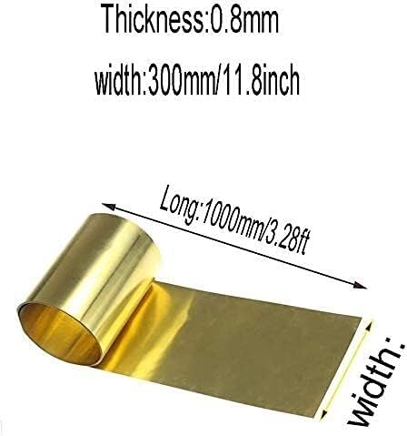 Placa de latão SOGUDIO Folha de cobre pura folha H62 Metal de metal fino placa de papel alumínio Materiais