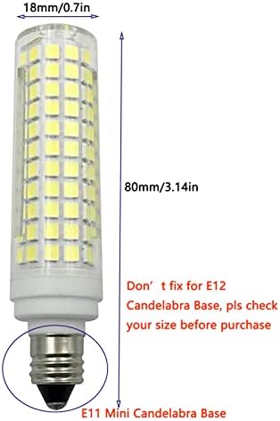 Iluminação LXCOM E11 Bulbo de milho LED 15W Bulbos de cerâmica LED de 15W 120W Equivalente 136 LEDs 2835 Smd